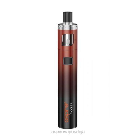 Aspire Pockex комплет за јубилејно издање 8DV6F120 Aspire vape црвени градијент